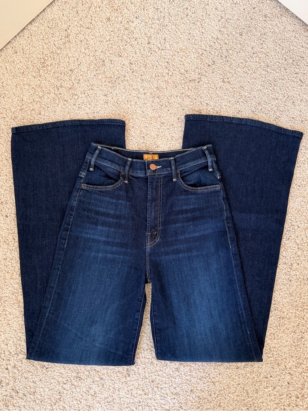 Mother the Hustler roller sneak jeans